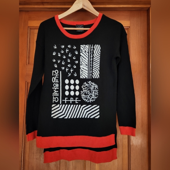 Twenty One Pilots Burryface Black And Red Sweater With An Intarsia Logo Design. - Picture 1 of 6
